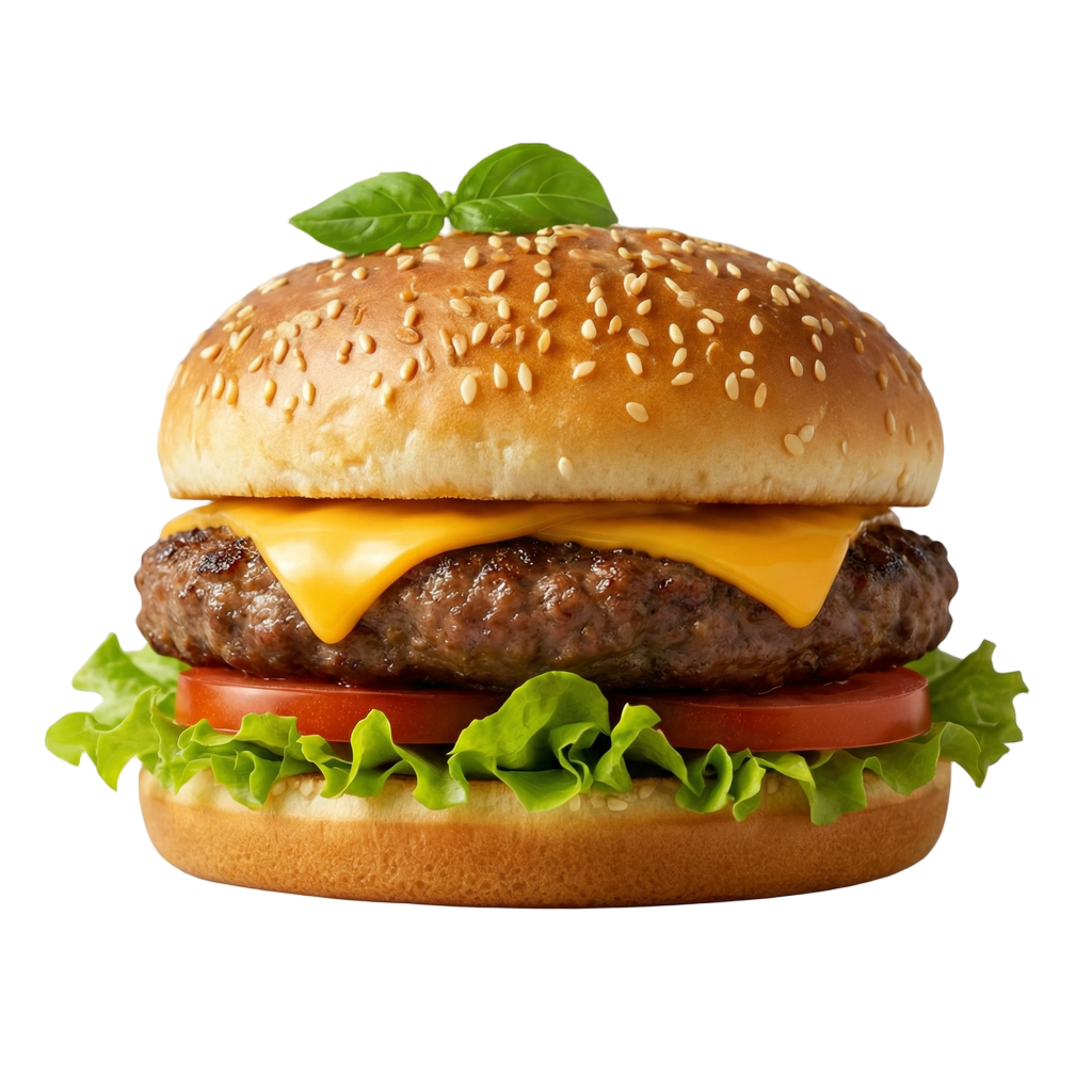 Regular 1/4 LB Burger - cookout tray menu