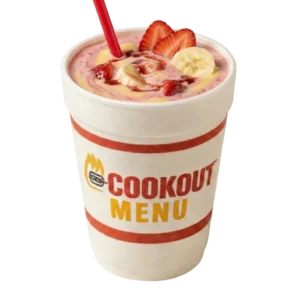 Cookout Dessert Menu (2026 Updated): Milkshakes, Ice Cream, and Dessert Options 2 Banana Berry fruit milkshake