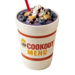 Cookout Dessert Menu (2026 Updated): Milkshakes, Ice Cream, and Dessert Options 5 Blueberry shake