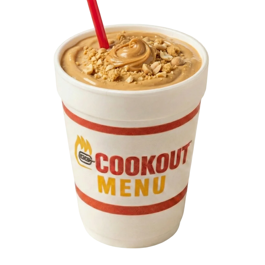 Cookout Dessert Menu (2026 Updated): Milkshakes, Ice Cream, and Dessert Options 19 Fresh Peanut Butter shake