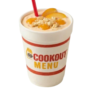 Cookout Dessert Menu (2026 Updated): Milkshakes, Ice Cream, and Dessert Options 8 Peach-Milkshake